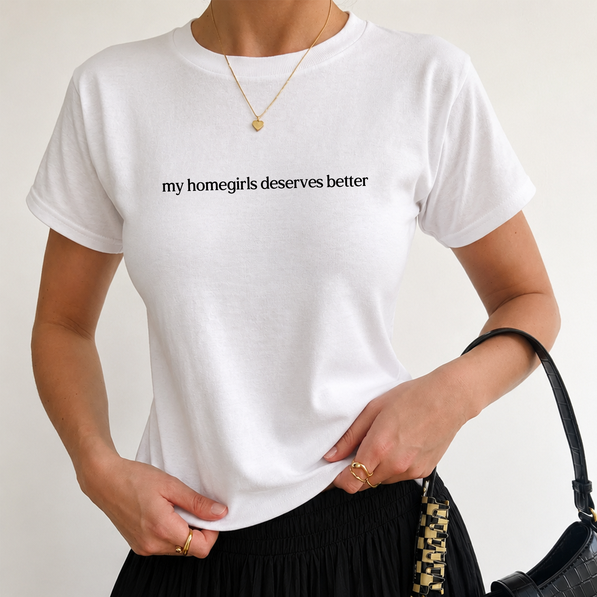 'MY HOMEGIRLS DESERVES BETTER' BABY TEE