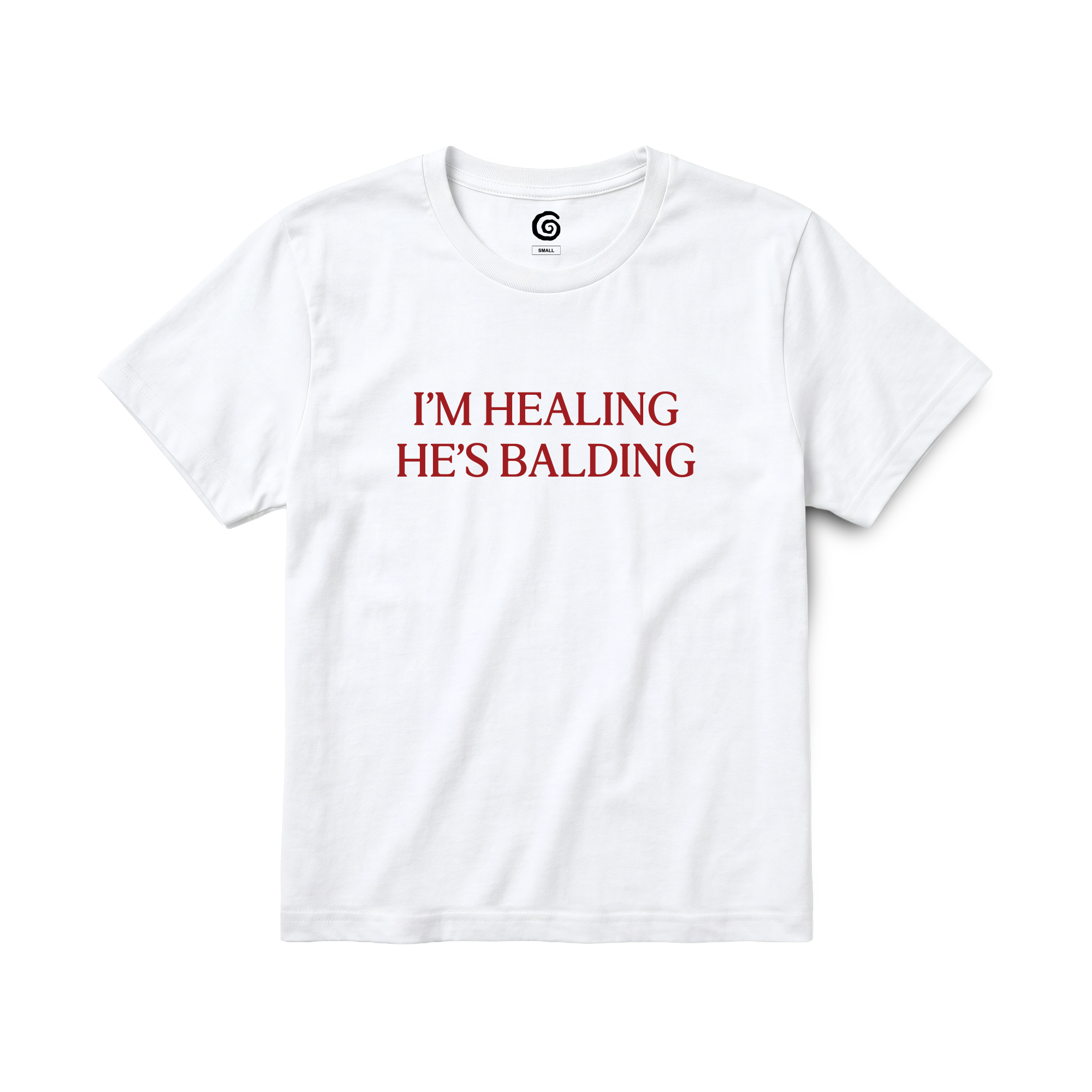 'IM HEALING HE'S BALDING' BABY TEE