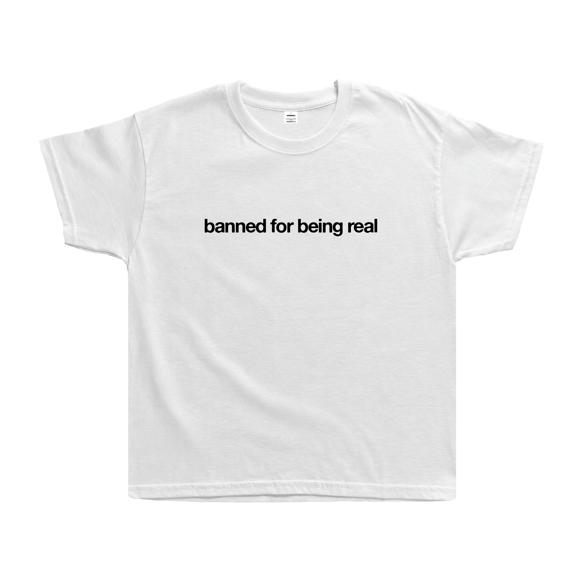 'BANNED FOR BEING REAL' BABY TEE
