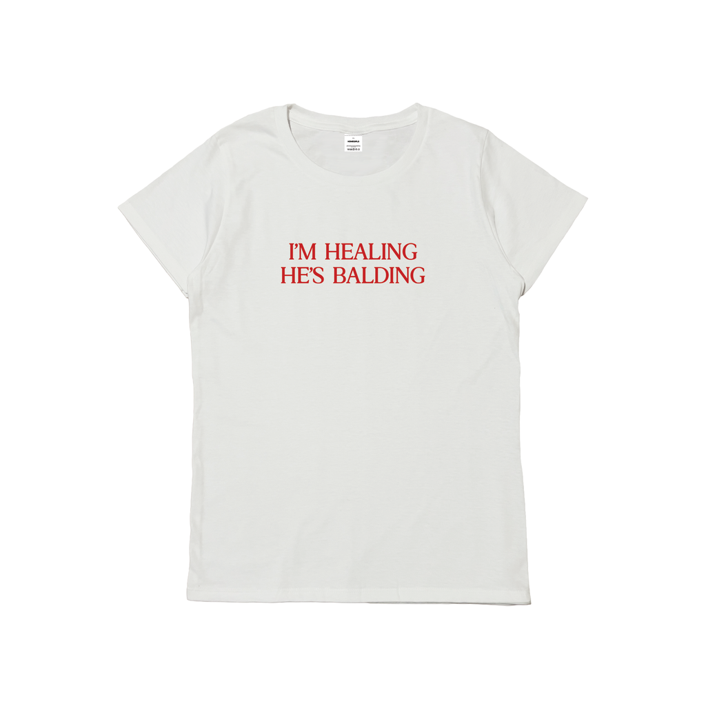 'IM HEALING HE'S BALDING' LADY TEE