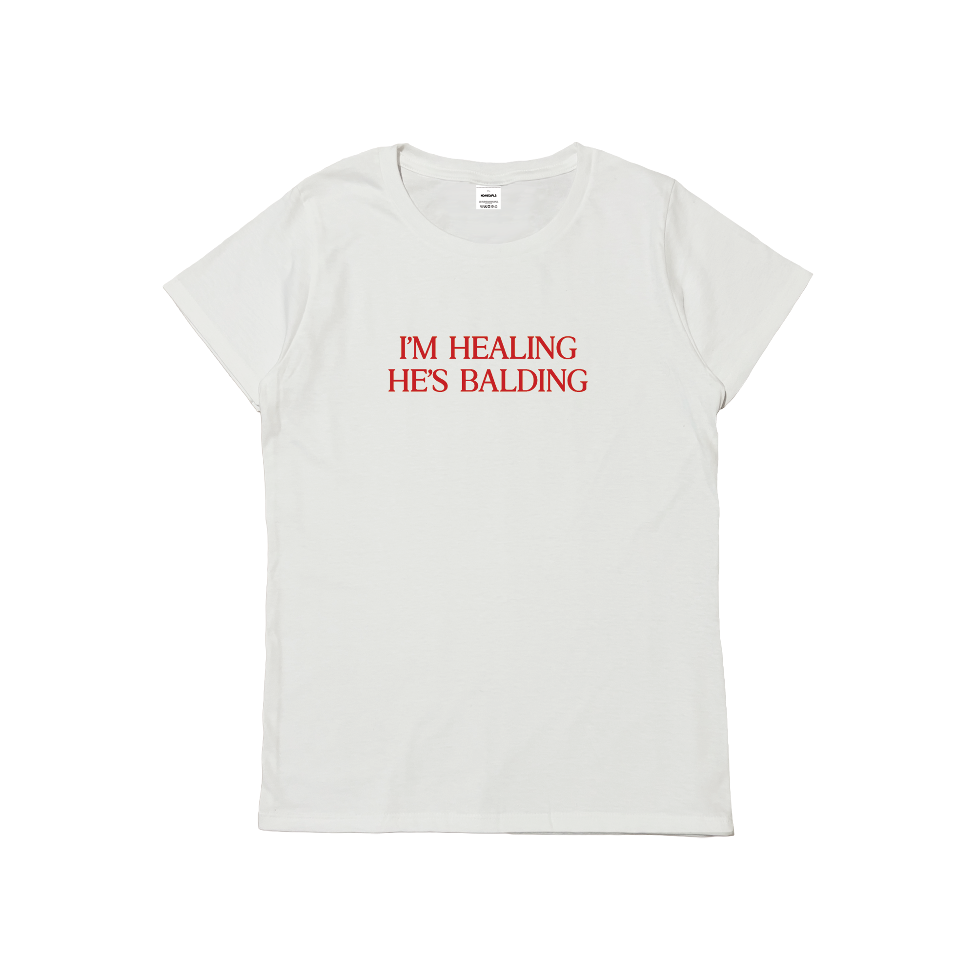 'IM HEALING HE'S BALDING' LADY TEE